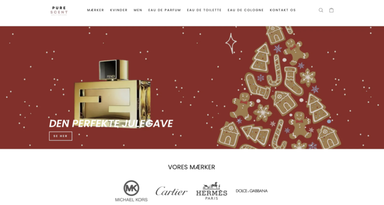 Køreklar Parfume webshop Purescent.dk