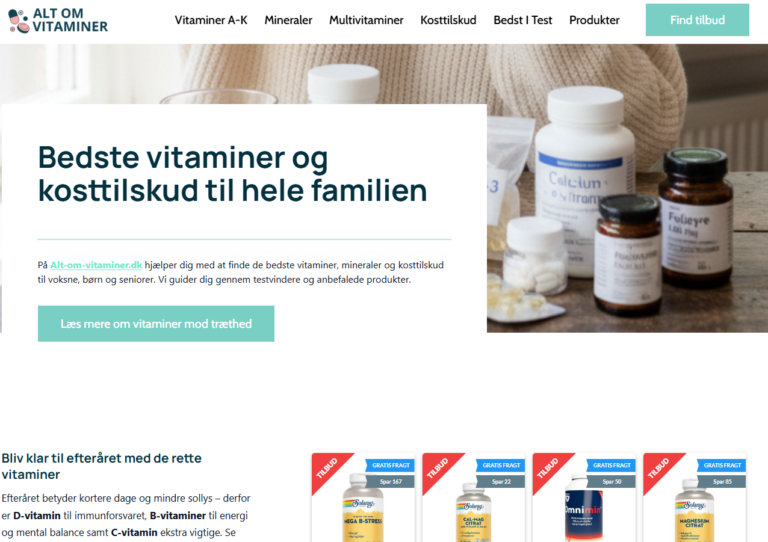 Unik mulighed – en etableret niche-portal i sundhedssektoren