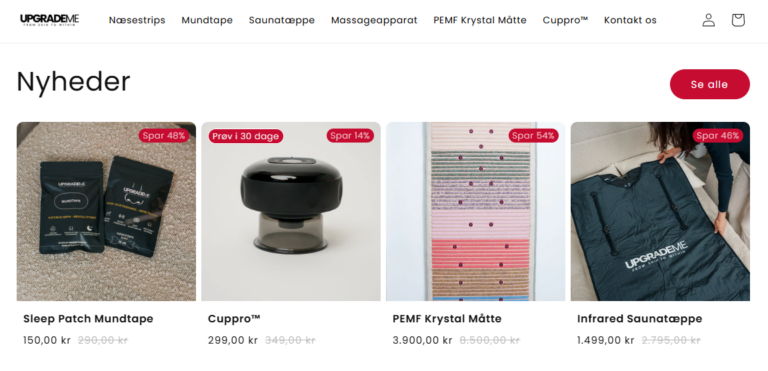 Webshop med lager klar til vintersalget – Welness & Iongevity